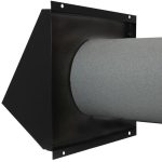 WTW HR geveldoorvoer zwart inclusief buis O125mm MR 125 2 4
