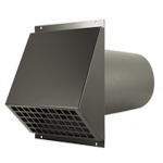 WTW HR geveldoorvoer zwart inclusief buis Ø160mm - MR-160