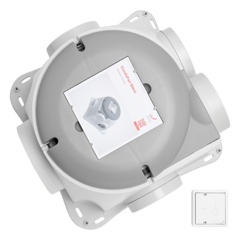 Zehnder Comfofan Silent met co2 sensor en euro stekker - 458006726 Zehnder Comfofan Silent met co2 sensor en euro stekker 458006726 1