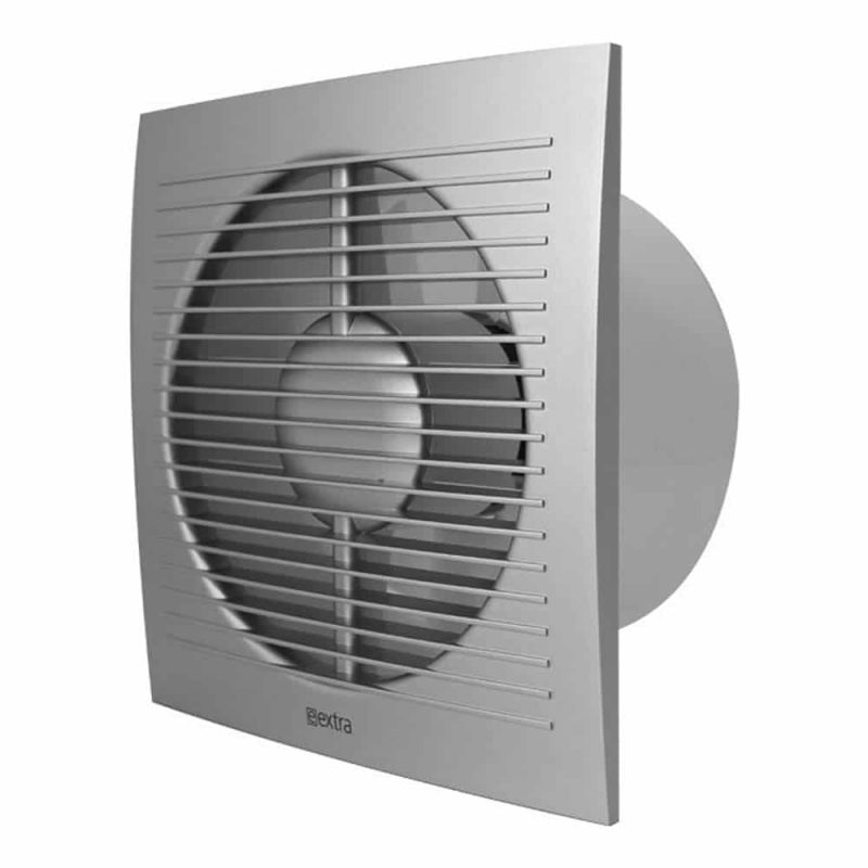 Europlast badkamerventilator standaard 125 mm zilver - EE125S ZilverSIDE125 1