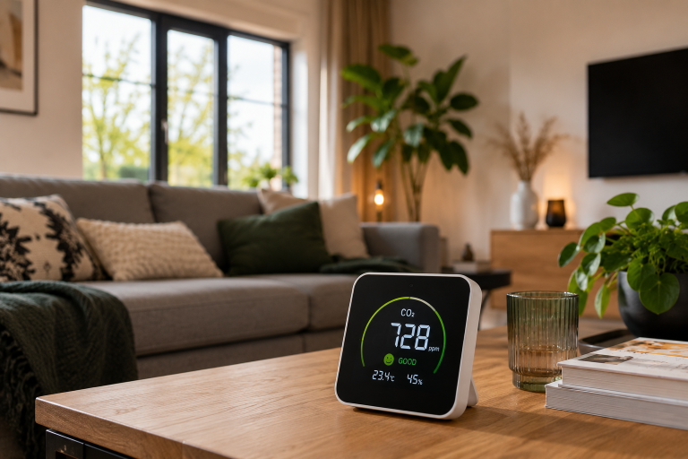 co2 meter woonkamer