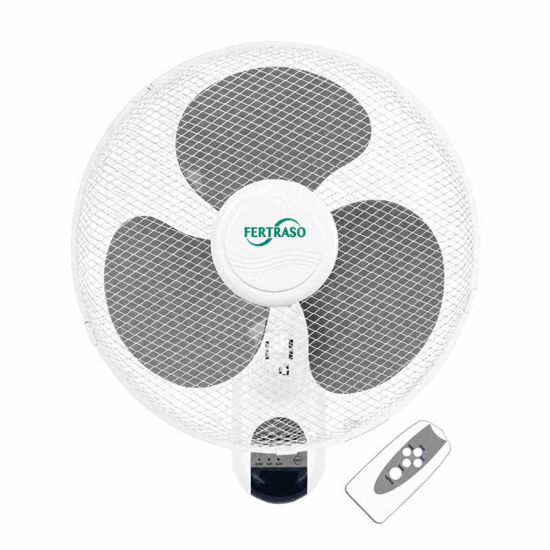 Fertraso wandventilator duo set 45cm 3 standen met 2 afstandbedieningen Fertraso wandventilator duo set 45cm 3 standen met 2 afstandbedieningen