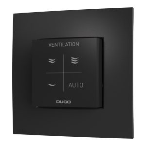 Duco CO2 ruimtesensor met bediening RFWired zwart 0000 7114