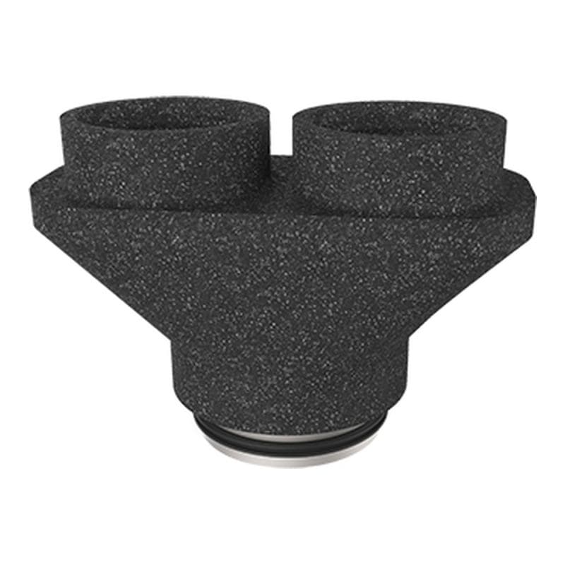 Duco broekstuk geisoleerd O160 naar 2 x O125 mm 0000 4334