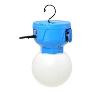 NOVA LED bol werklamp 28W 4200K 3800lm 360 graden met 2 stopcontacten