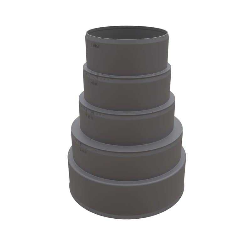 Ubbink Aerfoam verloopstuk O160 150 125 110 100 mm voor RVT 200 0544184