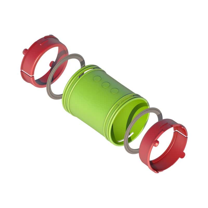 Ubbink Air Excellent AE34c koppelstuk set O63 mm 0188579