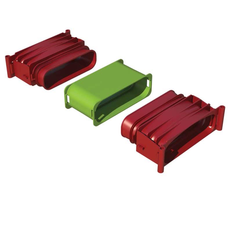 Ubbink Air Excellent AE45sc koppelstuk set 50 x 140 mm 0188543