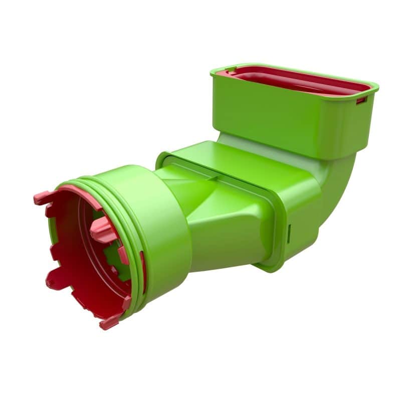 Ubbink Air Excellent AE55sc AE48c verloopbocht 90° verticaal 0189039