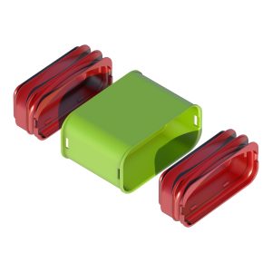 Ubbink Air Excellent AE55sc koppelstuk set 60 x 130 mm - 0188575
