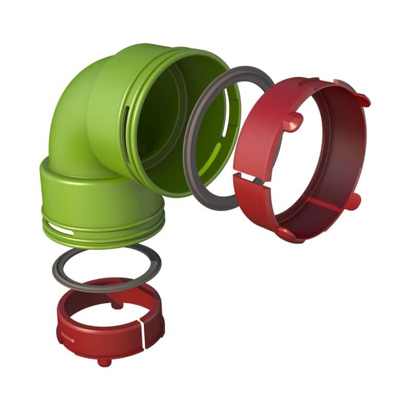 Ubbink Air Excellent bocht 90° O75 mm 0188600