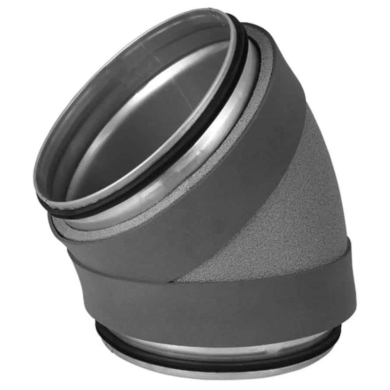 Thermoduct geïsoleerde Spiro bocht Ø 400 mm 45 graden